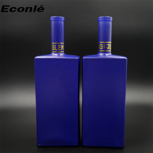 Botella de <span class=keywords><strong>Licor</strong></span> de Vidrio Cuadrada Plana Vacía al por Mayor, Azul, para Rociar, 750 ml, Botella de <span class=keywords><strong>Licor</strong></span>, <span class=keywords><strong>Vodka</strong></span>, Whisky, con Corcho Personalizado - Product Image 5