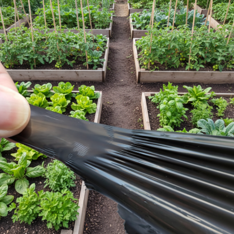 HDPE Agricultural Plastic Film Black Silver
