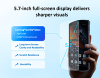 Smartphone PDA Robusto DT50 Pro con Android 16, Batería de 5000mAh, IP67, 6GB/128GB de Memoria, NFC y Escaneo, 5G, Nuevo/Usado