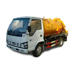 Japan brand 3cbm Mini vacuum septic tank sucker truck