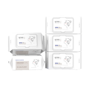 <b>Orange</b> Girl Wet Toilet <b>Paper</b> 200mmx150mm 80 Sheets Flushable Skin Care Household Cleaning Tissues - Product Image 2