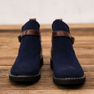 Bottes Chelsea montantes pour hommes, pointures 38-48, <span class=keywords><strong>en</strong></span> <span class=keywords><strong>daim</strong></span> durable avec boucle, rehaussantes et antidérapantes - Product Image 4