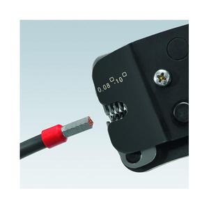 KNIPEX - 97 53 09 Alicates de engaste autoajustables para manguitos de extremo de alambre con carga frontal bruñida, mangos con multicomponente - Product Image 2