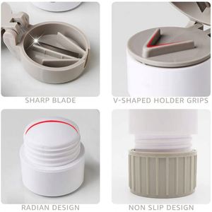 เครื่องบดเม็ดยาพร้อมที่ตัดยา เครื่องบดผงยา ตัวแบ่งยาเม็ด 4 in 1 กล่องใส่ยา - Product Image 2