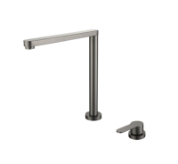 Robinet de cuisine à 2 trous en acier inoxydable 304 de conception moderne classique Robinet d'évier de cuisine caché