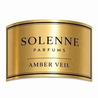 Étiquettes de bougies parfumées en feuille d'aluminium dorée, lot de 3, autocollant métallique personnalisé, étanche, OEM, en gros, faible MOQ