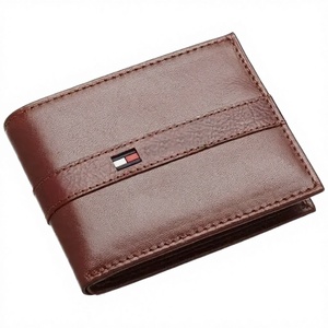 2025 Hot Selling <b>Men's</b> Ranger PU <b>RFID</b> Zipper Pass Case <b>Wallet</b> with Chains Brown Color PVC Lining Premium Quality - Product Image 3