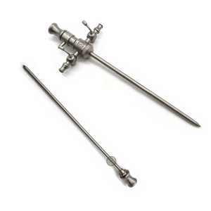 Juego de trocar de 2 válvulas para artroscopia de nuevo tipo, uso con artroscopio de 4 mm 0/30/70 grados para cirugía de fórceps de operación de artroscopia - Product Image 1