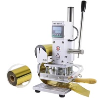 Machine de gaufrage et de marquage à chaud semi-automatique multifonctionnelle pour cuir, presse à chaud manuelle, moule en cuivre, petite presse à chaud manuelle