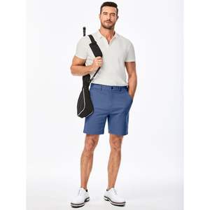 Custom Men's Classic-Fit 7 \ "Chino Shorts Summer Stretch Waist Algodón Sarga Casual Dress Shorts con bolsillos XS Sporty Style - Product Image 2