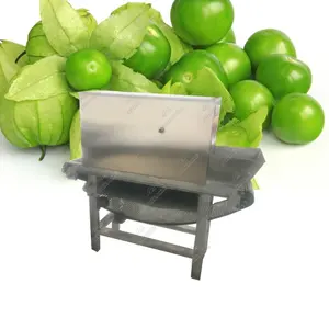 Paslanmaz çelik yüksek peeling oranı Tomatillos soyma makinesi/yeşil domates yaprak soyma makinesi