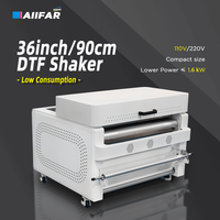 Machine à secouer la poudre DTF de 36 pouces, haute efficacité pour les usines de t-shirts, taille compacte, usage commercial, économie d'énergie, secoueur DTF de 90 cm