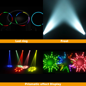 Venta Especial: Luces Móviles de Cabeza Giratoria de 380w con Anillo <span class=keywords><strong>LED</strong></span>, Efecto de Atomización y Colorido, para DJ, Bodas, Conciertos y Discotecas - Product Image 4
