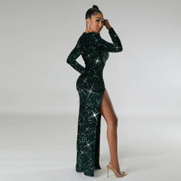 2024 HO Style automne 2 pièces ensemble élégant robe à paillettes et body à manches longues soirée vêtements de fête