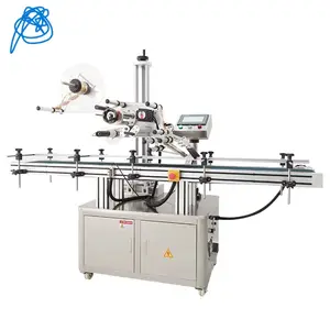 Automatic High Speed Print Flat Bottle Box Double Sides Labeling Applicator Machine Table Top