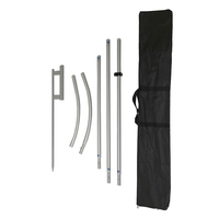 Kit de drapeau à plume personnalisé en aluminium épais avec impression UV/numérique, style professionnel pour la publicité et la promotion au sol
