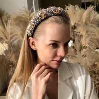 GEERDENG Vente en gros d'accessoires de cheveux Ins Fashion Girls Baroque Crystal Hair Bands Full Beads Elegant Jewel Headband with Pearls