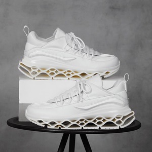 Zapatillas Deportivas de Moda para Hombre 2024 con Logotipo Personalizado, Suela de Cuchilla, Cuero y Malla, Casuales, para Aumentar la Estatura - Product Image 4