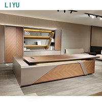 Liyu Mobilier de bureau Offre Spéciale Bureau en bois Bureau d'ordinateur avec armoire de rangement