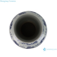 Vase en porcelaine artisanal RZOY47-A de Jingdezhen, motif dragon et phénix bleu et blanc, écologique, pour la décoration intérieure