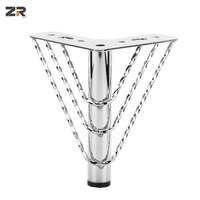 ZERUN Modern Gold Chrom Metall Dreieck Möbel Beine Hoch leistungs sofa & Schrank füße für Wohnzimmer Esszimmer Küchen
