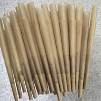Rouleaux de papier coniques marron de luxe personnalisés, jetables, 109mm, 98mm, 84mm, avec filtres M, à combustion lente, stockage en gros