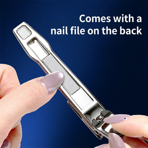 Coupe-ongles en acier inoxydable, outil de coupe renforcé avec miroir, outil de toilettage compact pour la maison et les voyages - Product Image 2