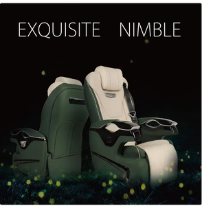 Asiento de Capitán Eléctrico Reclinable de Lujo con Masaje, Calefacción y Ventilación para Toyota, Ford, Van, RV, <span class=keywords><strong>Silla</strong></span> <span class=keywords><strong>Recaro</strong></span> - Product Image 6