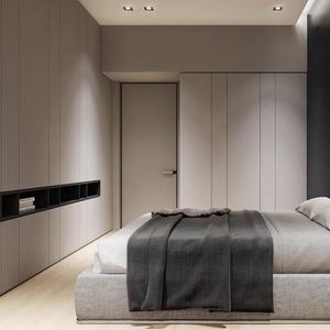 Tùy chỉnh hiện đại phẳng gói <span class=keywords><strong>MDF</strong></span> tủ quần áo dễ dàng lắp ráp cho nhà hoặc căn hộ cho phòng ngủ hoặc khách sạn toàn cầu số lượng lớn - Product Image 1