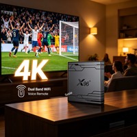 Boîtier Android TV X96 NEX Amlogic S905Y5 de haute qualité, Android 14, 4K UHD, 2 Go, 16 Go, lecteur multimédia STB