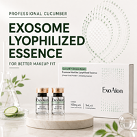 Sérum Hydratant Visage aux Exosomes de Concombre 10^10 : Préparation Maquillage, Application Lisse, Éclaircissant, Anti-Rides, Longue Durée
