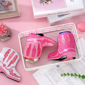 Fundas térmicas de neopreno para latas, estilo vaquero, delgadas y ajustadas, para bebidas en fiestas western - Product Image 5