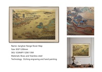 Nouvelle gravure à la main sur plaque de cuivre de style chinois Jianghan Range Rover