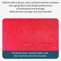 Carpa Plegable Portátil de Aluminio de una Sola Capa, Color Sólido, 3x3m, Impermeable y Resistente al Viento, para Uso en Exteriores