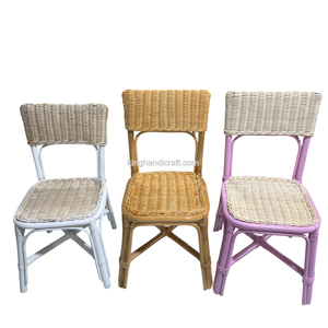 Hot Sale Handmade Kids Rattan Chair for Birthday Party Event Decor Wicker Children Chair from Vietnam - Product Image 2
