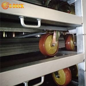 संयंत्र प्रदर्शन नर्सरी डच गाड़ी ग्रीनहाउस परिवहन धातु जस्ती फूल परिवहन ट्राली - Product Image 6