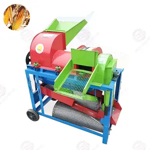 Hot sale farm maize corn shelling thresher machine threshing husker fresh corn soybean sorghum sheller corn stripper machine