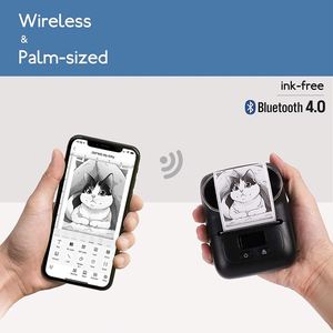 Phomemo M110 xách tay trực tiếp máy in nhiệt 203dpi tính năng không dây iOS & Android kết nối USB & nhãn giá cho mã <span class=keywords><strong>QR</strong></span>! - Product Image 2