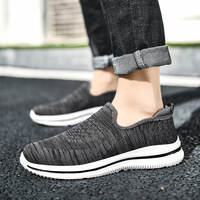 Chaussures décontractées pour hommes, grande taille, en toile et maille respirante, légères, antidérapantes, à enfiler, avec logo personnalisé OEM ODM, Zpatillas