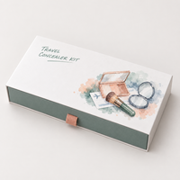 Boîte cosmétique de luxe personnalisée avec logo, en carton rigide mat, emballage vide, style tiroir, boîte cadeau