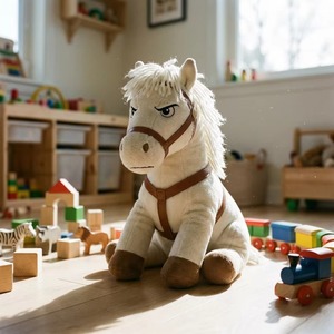 Juguete de Peluche de Caballo de Simulación Adorable y Suave, Muñeco Relajante para el Sueño del Bebé, Mascota Clásica del Año del Caballo para las Fiestas - Product Image 6
