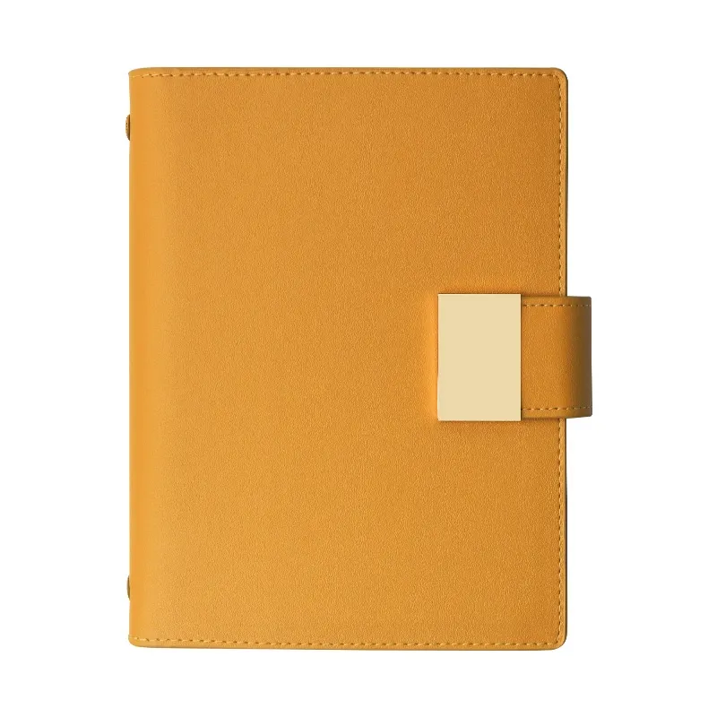 Custom PU Leather Notebook, High Quality PU Leather Diary With Metal Buckle