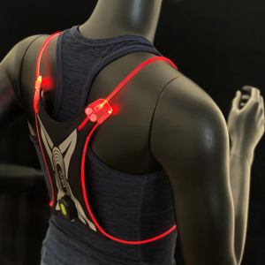 Gilet de course réfléchissant LED rechargeable et multicolore, vente en gros d'usine, gilet lumineux LED pour la course - Product Image 2