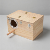 Nichoir suspendu en bois pour perroquets, nid chaud pour petits et moyens oiseaux, accessoires de cage