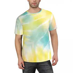 2022 oem logo Camisa Graphic Tees Casual Short Sleeve Vintage Organic 100% Cotton Acid Wash Tie Dye Plus Size men's for t shirt