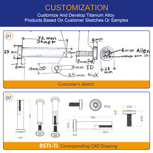 BST-TI Anodized GR5 Titan bu lông <span class=keywords><strong>M10</strong></span> Titan vít M6 Torx ổ cắm mặt bích bu lông 12 điểm Titan bu lông xe máy - Product Image 5