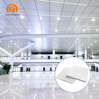 Panneau de plafond carré en aluminium thermolaqué 600*600 pour terminal aéroportuaire et gare ferroviaire