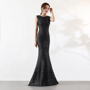 Vestido Largo <span class=keywords><strong>de</strong></span> Noche para Mujer, Nuevo, Elegante, Estilizador, Corte Sirena - Product Image 4
