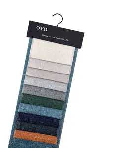 Nueva tela de tapicería para sofá y muebles tela de lino tela tejida de color sólido para textiles para el hogar