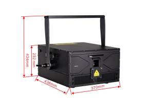 Espectáculo de luces láser de potencia a todo color interactivo de 40W para conciertos de edificios <span class=keywords><strong>Sky</strong></span> DJs con control DMX nominal IP65 - Product Image 6